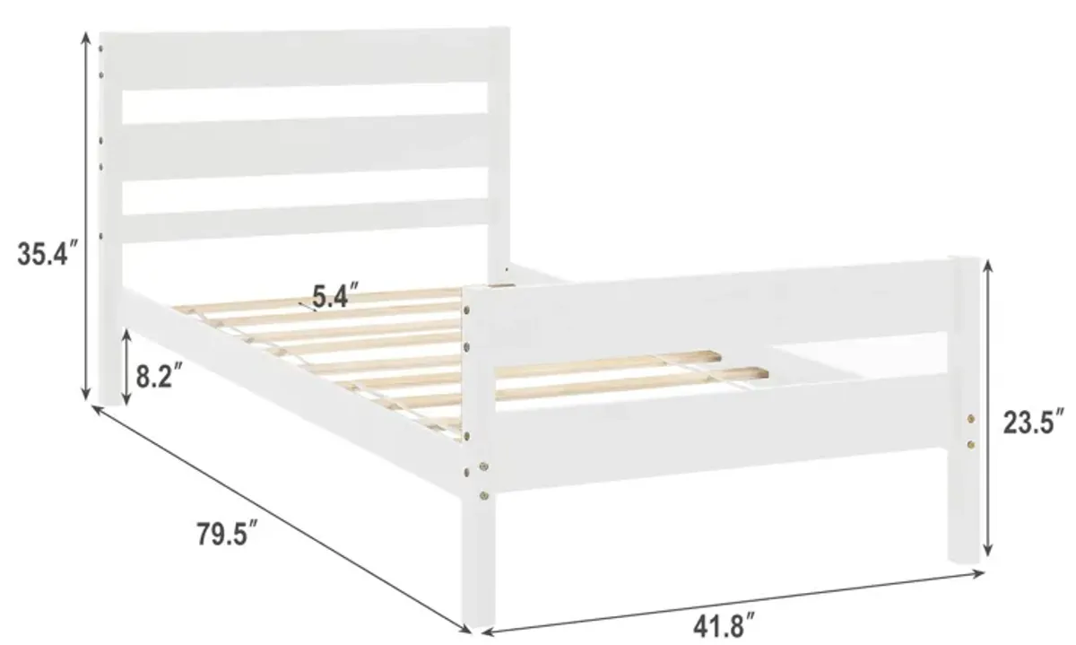 Bed With Headboard And Footboard