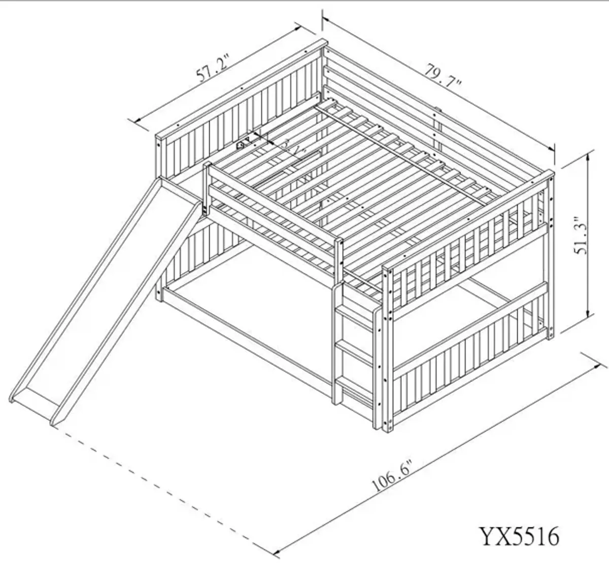 Bunk Bed With Slide And Ladder