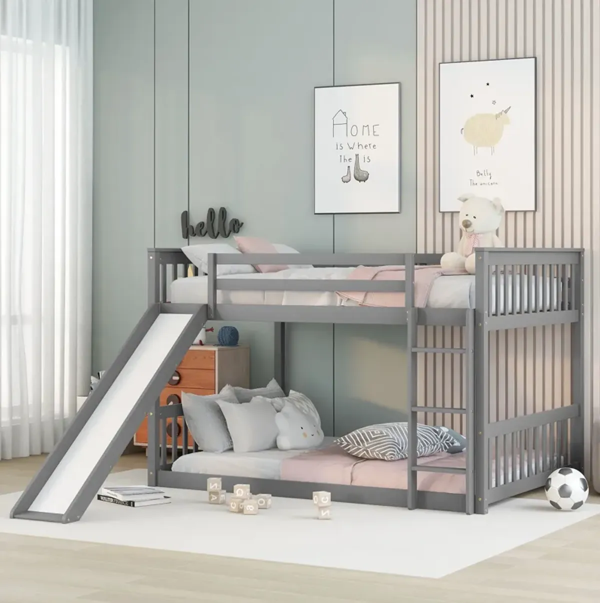 Bunk Bed With Slide And Ladder