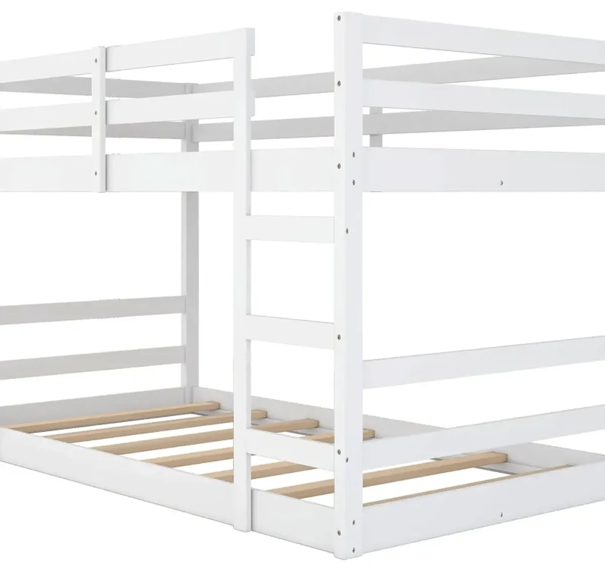 Twin Over Twin Bunk Bed With Ladder