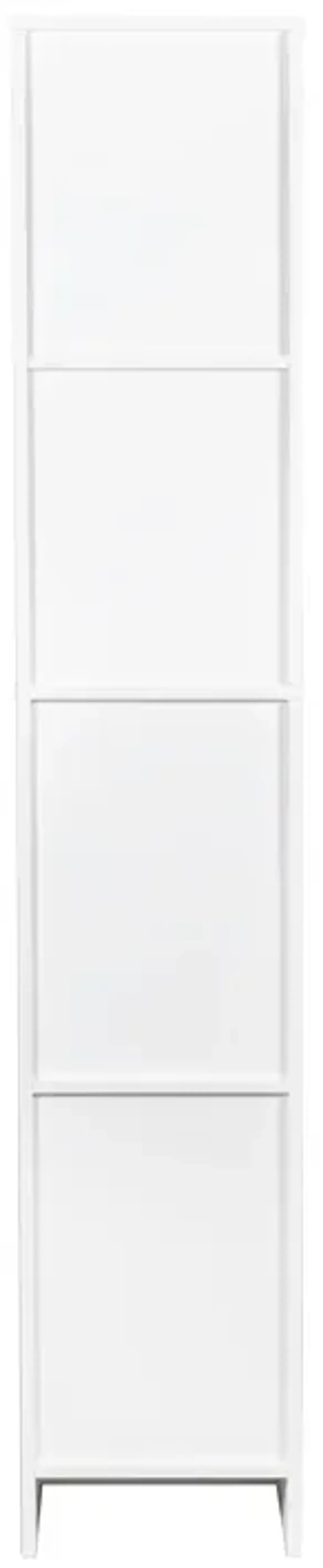 Freestanding Cabinet With Inadjustable Shelves And Two Doors For Kitchen, Dining Room - White