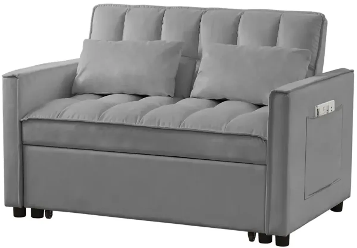 Velvet Loveseat Sofa Bed