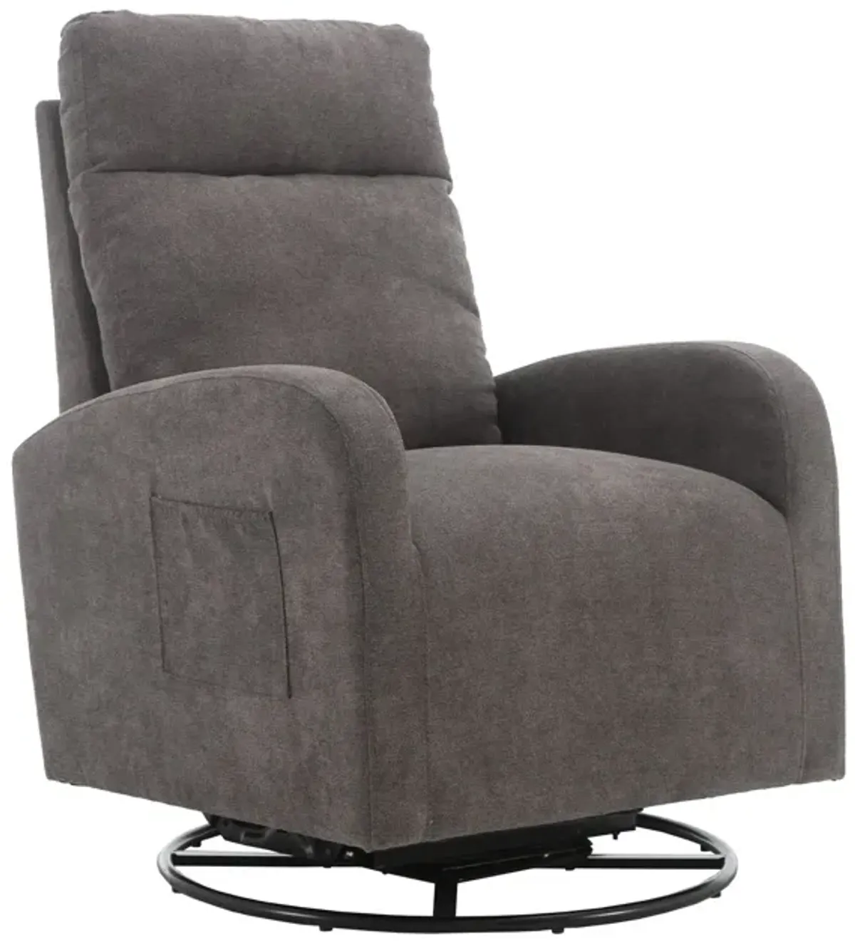 Jiada - Upholstered Swivel Glider Rocking Chair For Nursery Modern Style One Left Bag