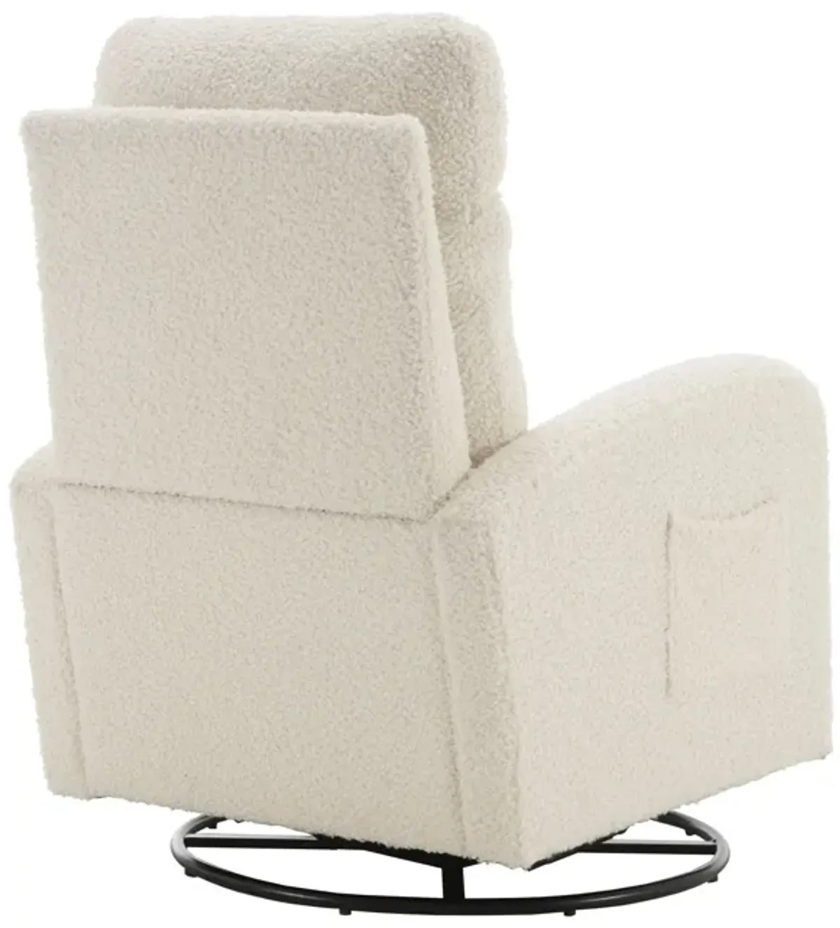 Jiada - Upholstered Swivel Glider Rocking Chair For Nursery Modern Style One Left Bag