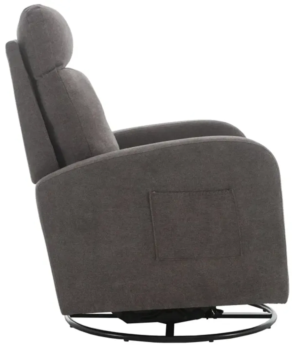 Jiada - Upholstered Swivel Glider Rocking Chair For Nursery Modern Style One Left Bag