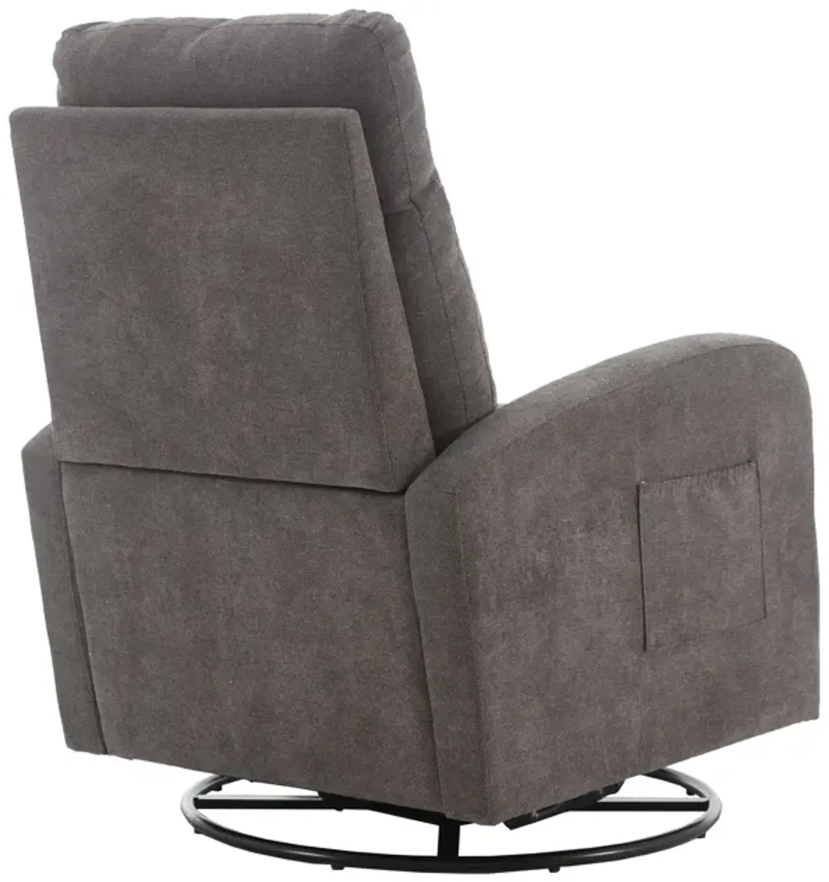 Jiada - Upholstered Swivel Glider Rocking Chair For Nursery Modern Style One Left Bag