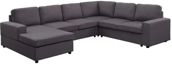 Warren - Linen 6 Seat Reversible Modular Sectional Sofa Chaise