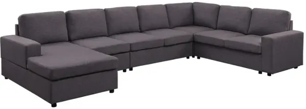 Tifton - Linen 7 Seat Reversible Modular Sectional Sofa Chaise