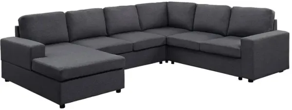 Dakota - Linen 6 Seat Reversible Modular Sectional Sofa Chaise