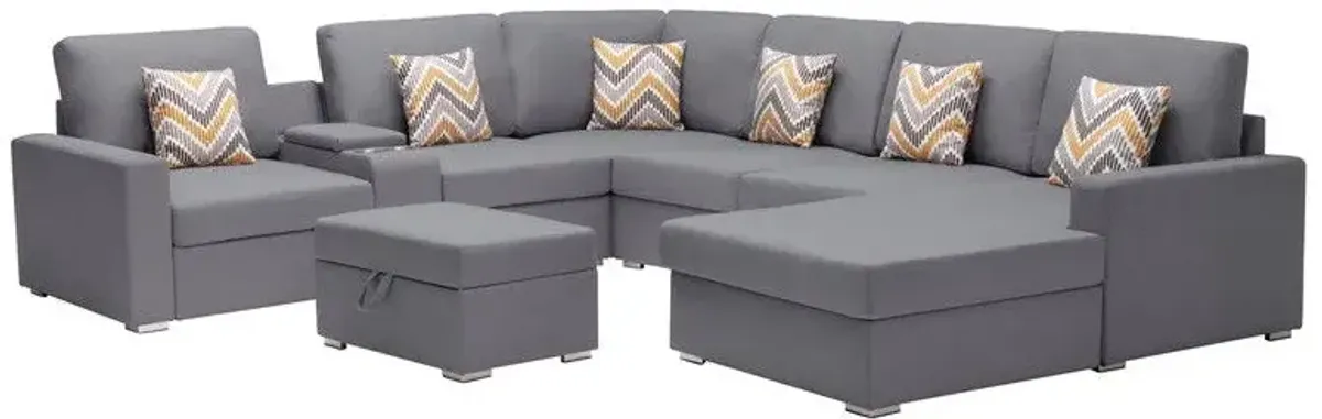 Nolan - 8 Piece Sectional Sofa With Interchangeable Legs