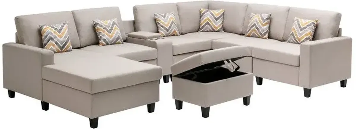 Nolan - 8 Piece Sectional Sofa With Interchangeable Legs