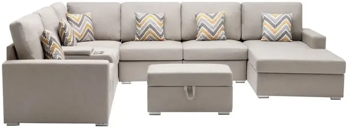 Nolan - 8 Piece Sectional Sofa With Interchangeable Legs