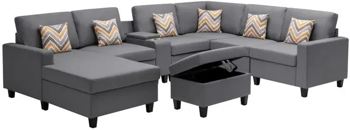 Nolan - 8 Piece Sectional Sofa With Interchangeable Legs