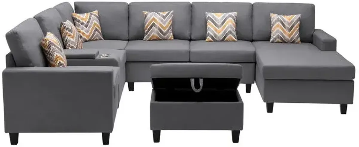 Nolan - 8 Piece Sectional Sofa With Interchangeable Legs