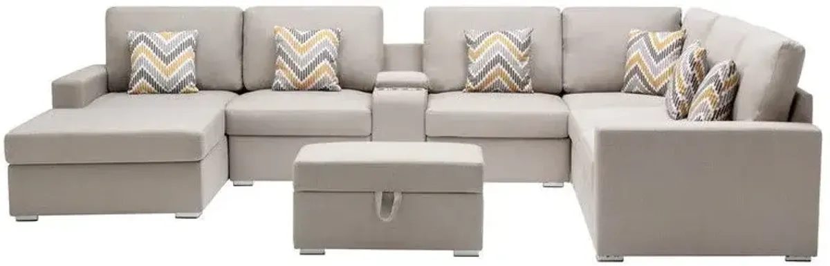 Nolan - 8 Piece Sectional Sofa With Interchangeable Legs