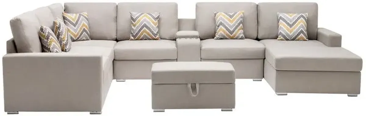 Nolan - 8 Piece Sectional Sofa With Interchangeable Legs