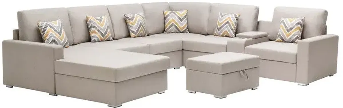 Nolan - 8 Piece Sectional Sofa With Interchangeable Legs