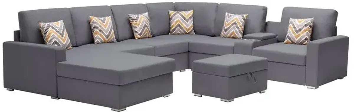 Nolan - 8 Piece Sectional Sofa With Interchangeable Legs