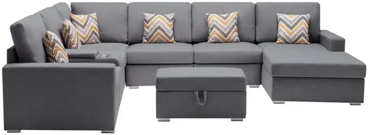 Nolan - 8 Piece Sectional Sofa With Interchangeable Legs