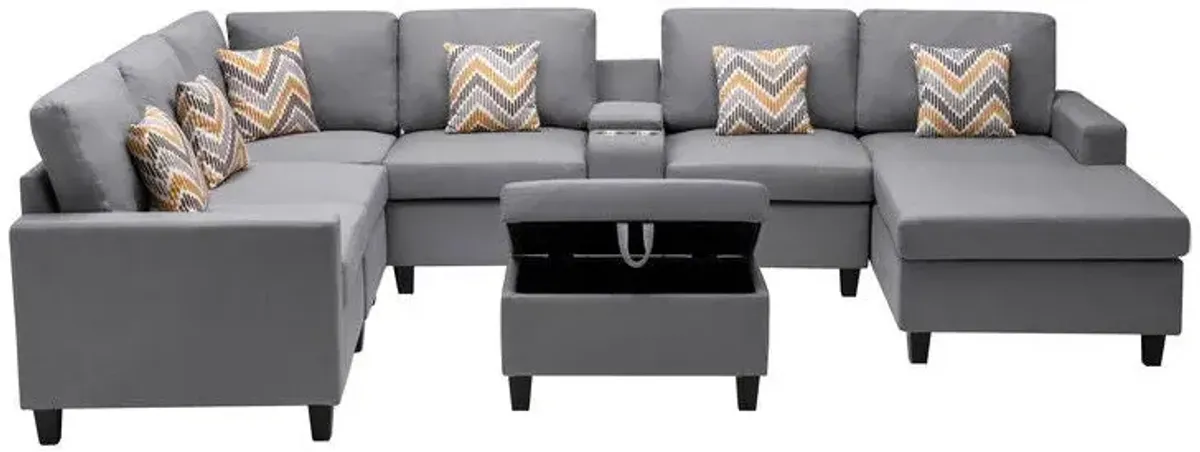 Nolan - 8 Piece Sectional Sofa With Interchangeable Legs