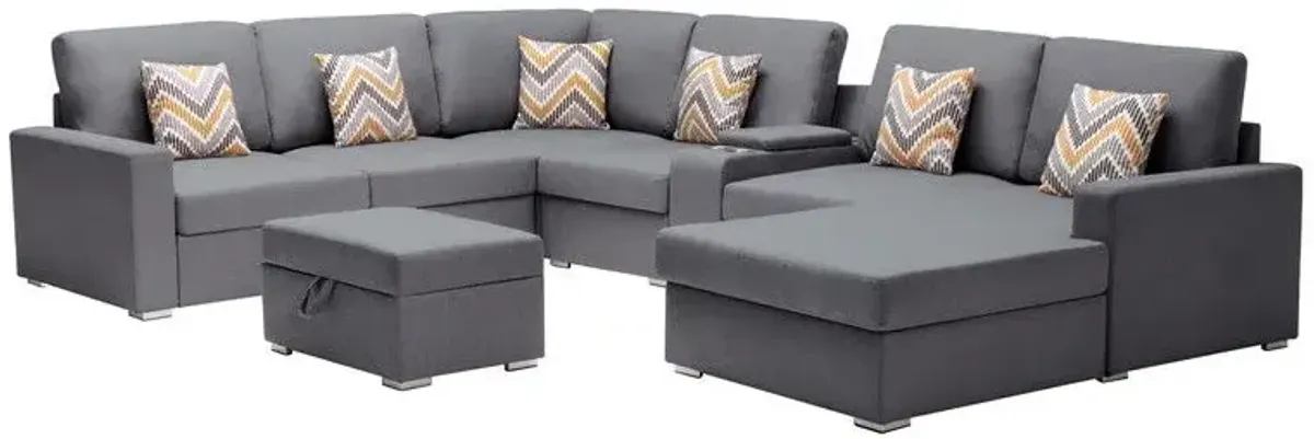 Nolan - 8 Piece Sectional Sofa With Interchangeable Legs