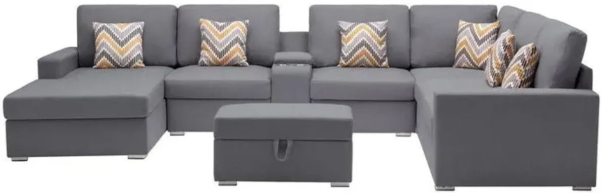 Nolan - 8 Piece Sectional Sofa With Interchangeable Legs