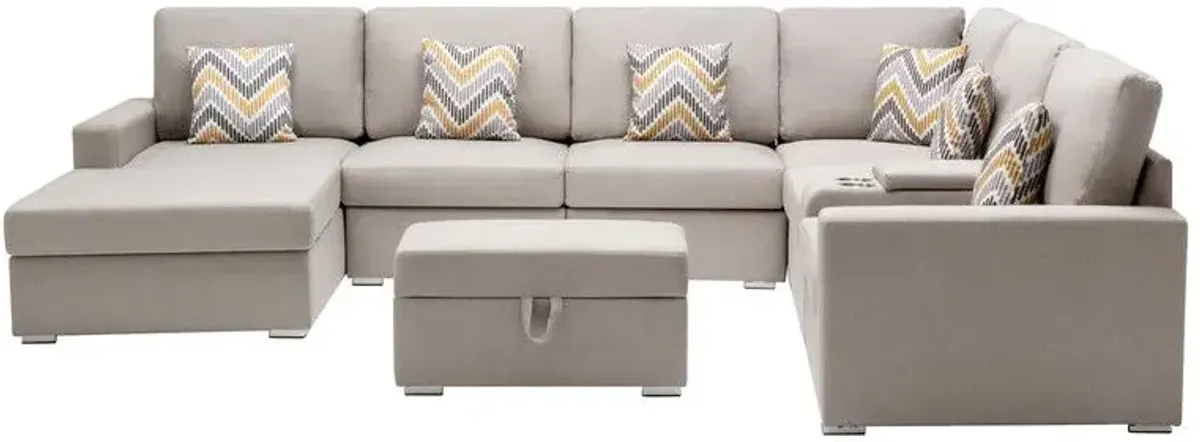 Nolan - 8 Piece Sectional Sofa With Interchangeable Legs