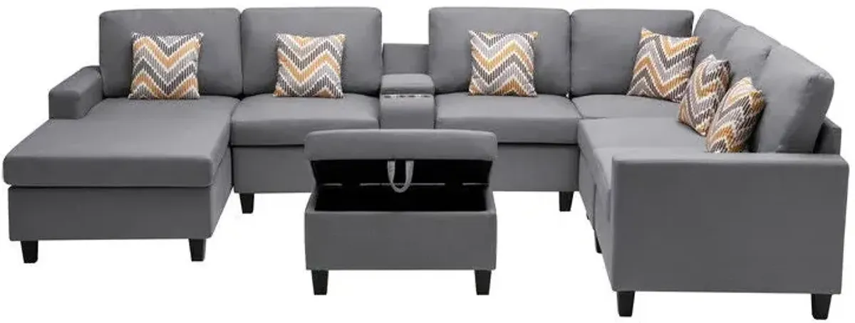 Nolan - 8 Piece Sectional Sofa With Interchangeable Legs