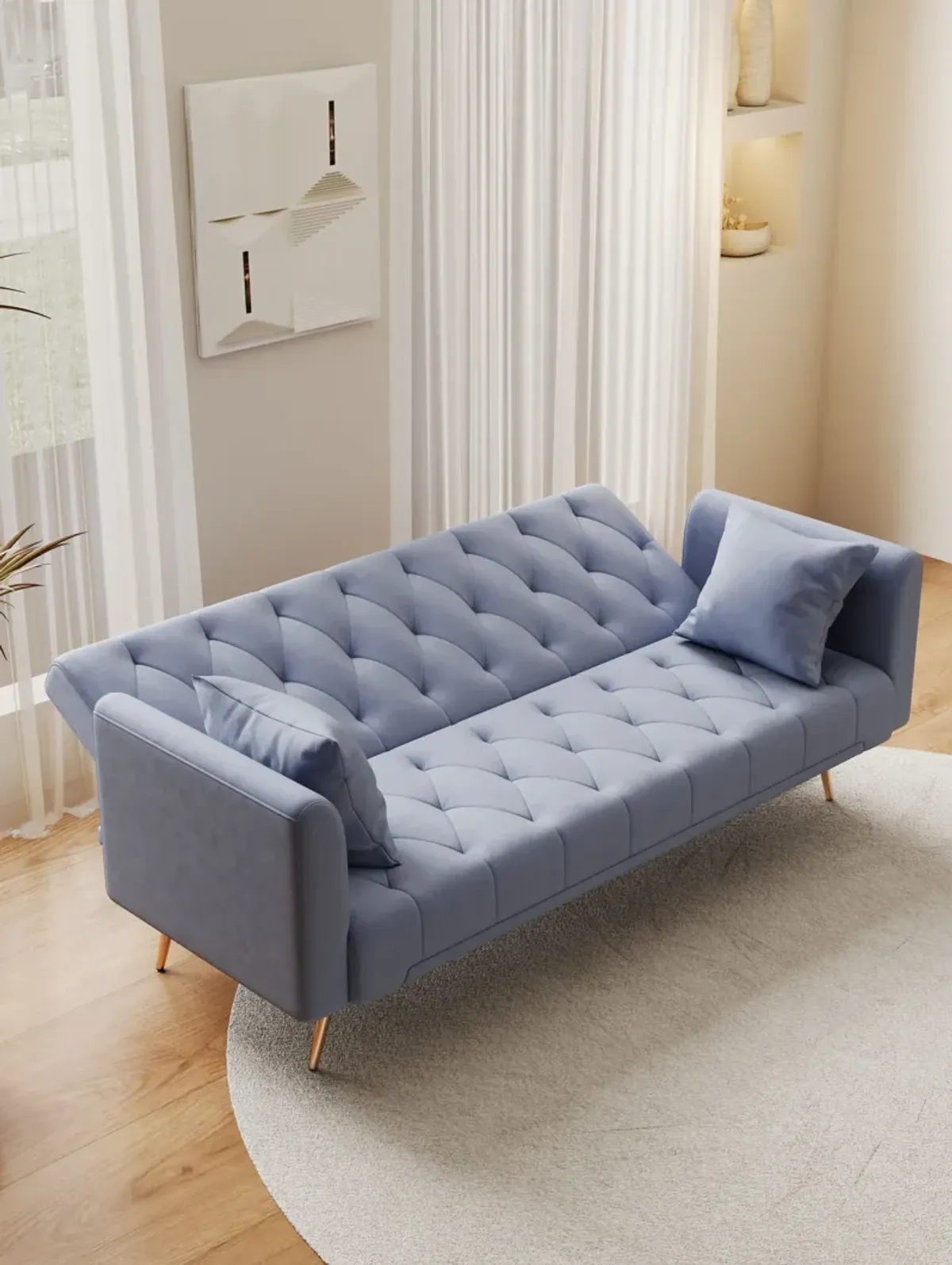 Convertible Double Folding Living Room Sofa Bed