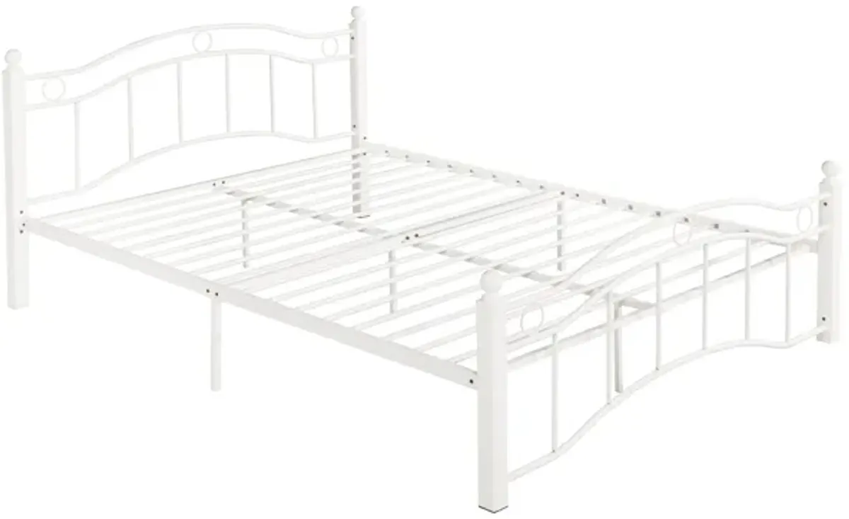 Metal Bed Frame With Headboard And Footboard