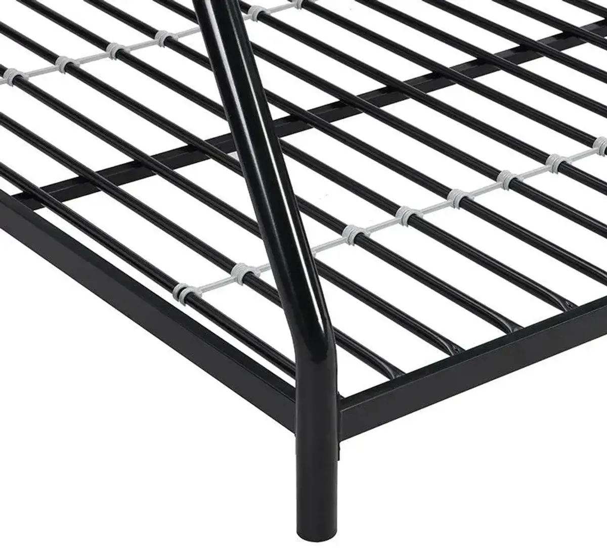 Twin Over Full Metal Bunk Bed - Black