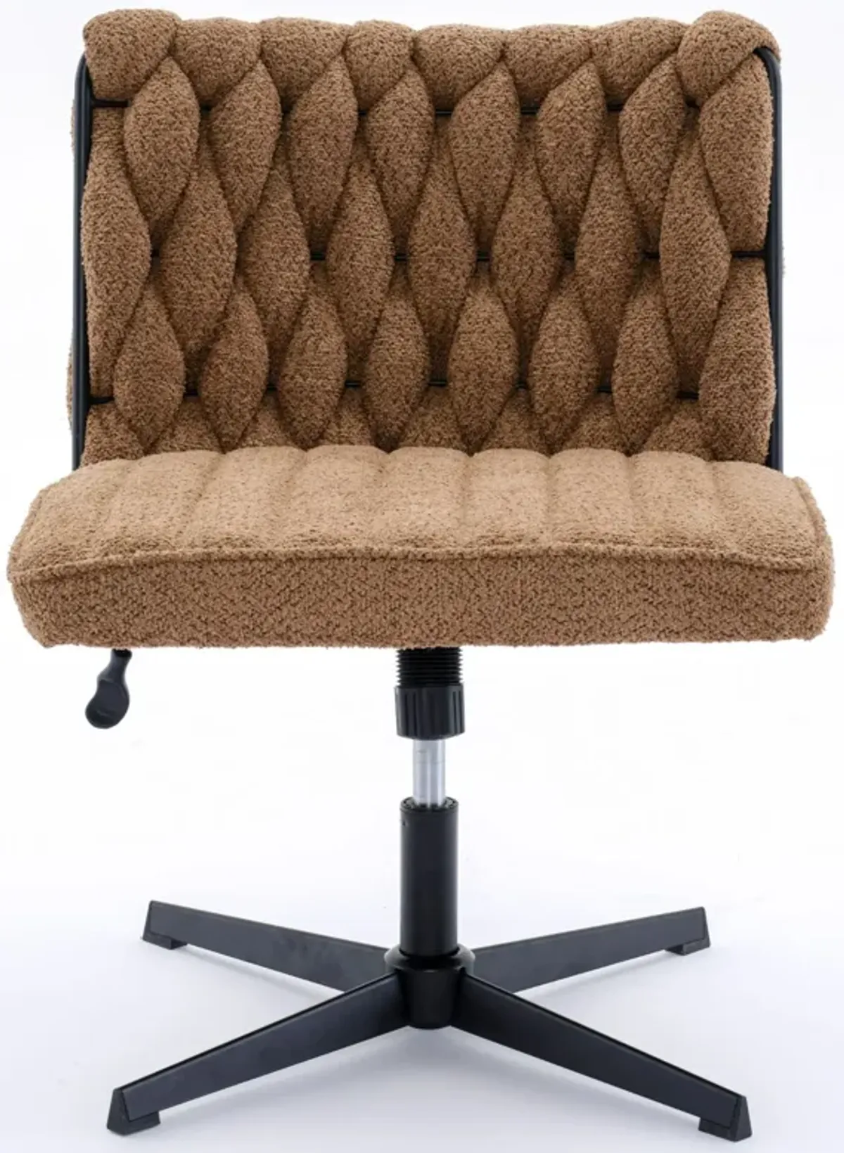 Armless Office Desk Chair No Wheels