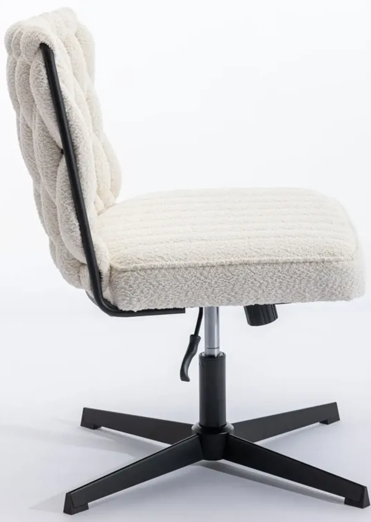 Armless Office Desk Chair No Wheels