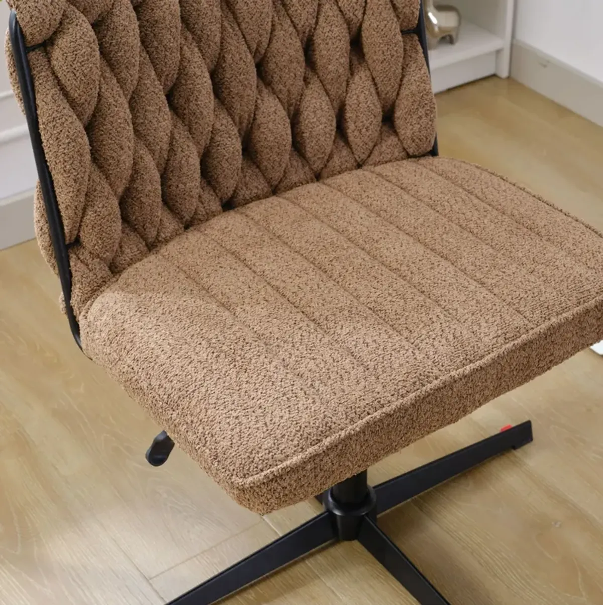 Armless Office Desk Chair No Wheels