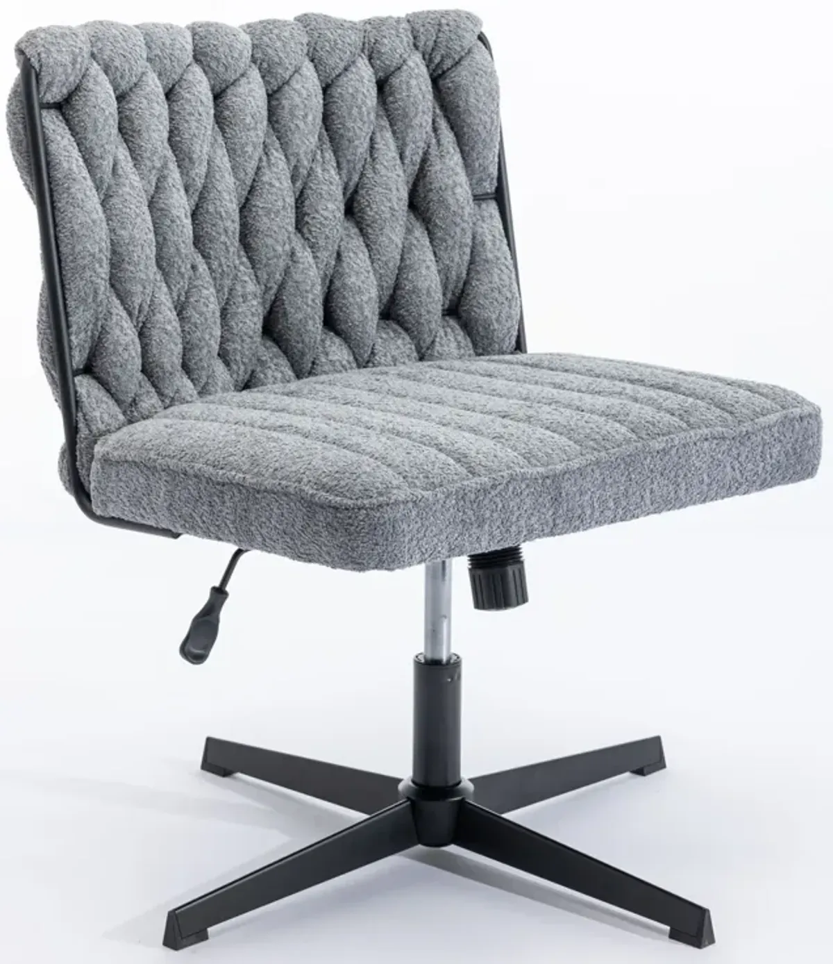 Armless Office Desk Chair No Wheels