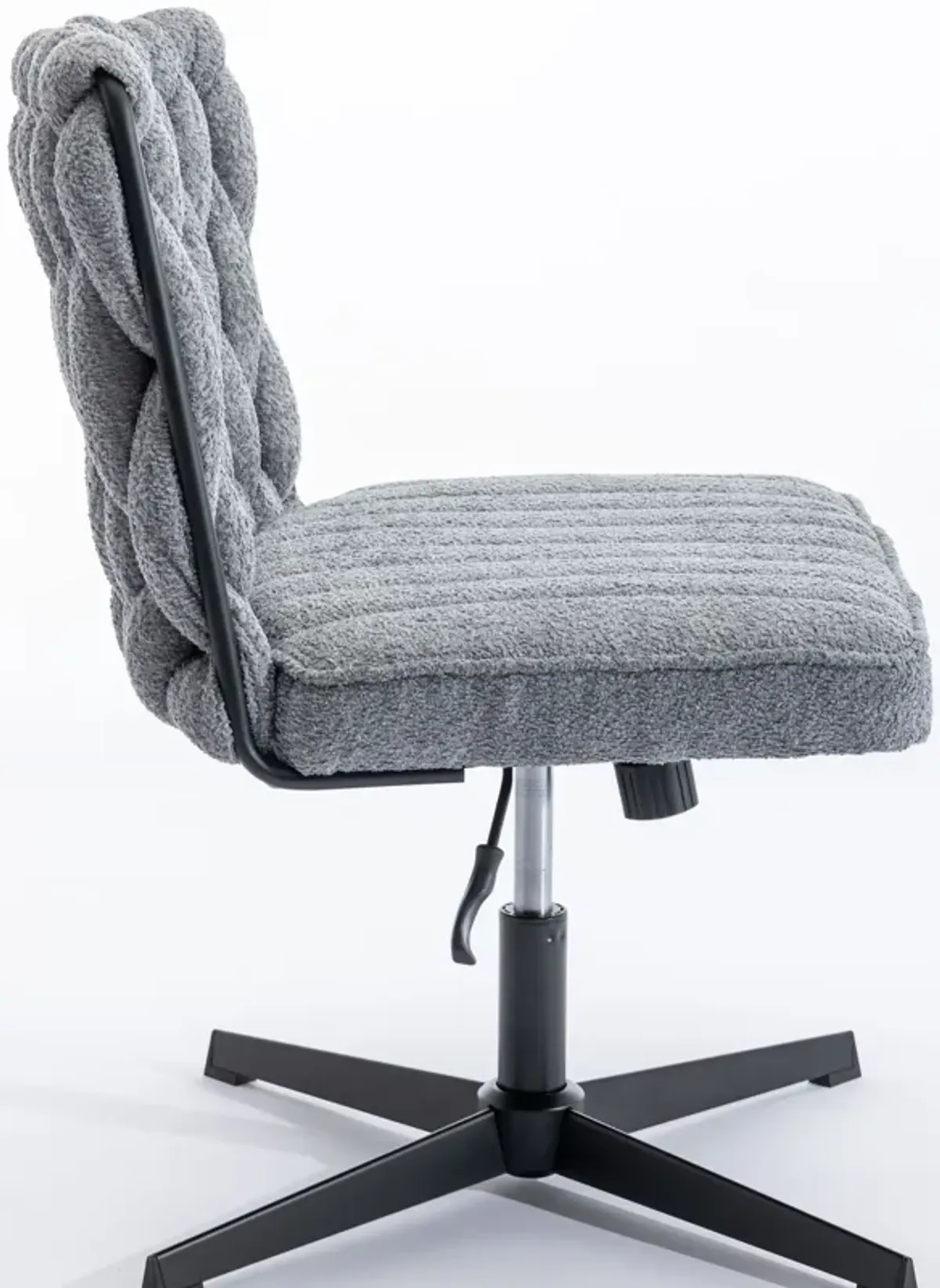 Armless Office Desk Chair No Wheels