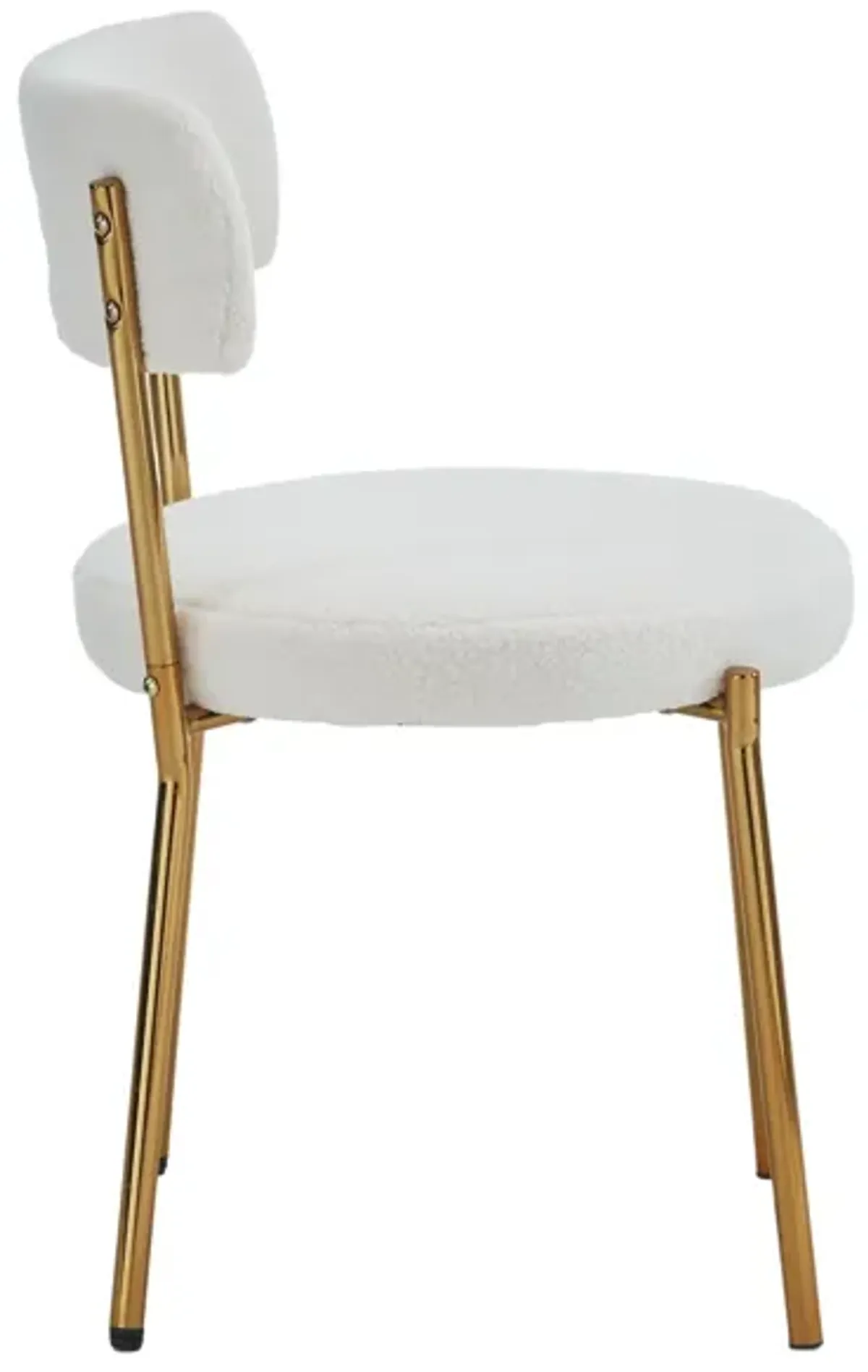 Mid-Century Modern Dining Chairs - Gold Legs