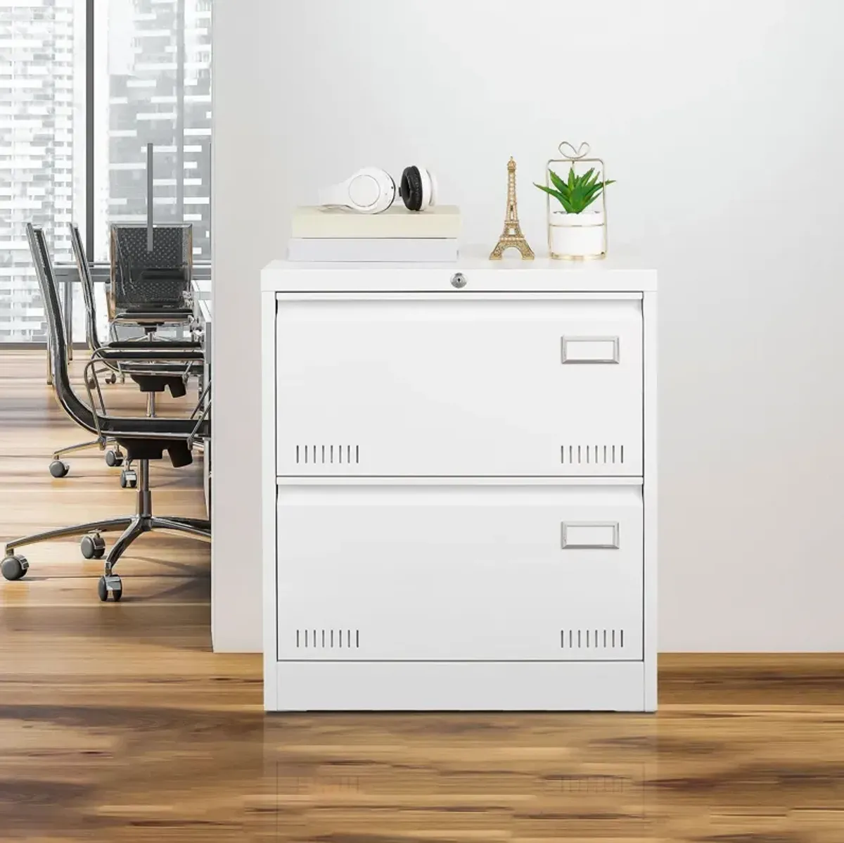 Filing Cabinet Lateral File Cabinet 3 Drawer, Locking Metal File Cabinets Three Drawer, Office Filing Cabinet With Lock Drawers For Home Office