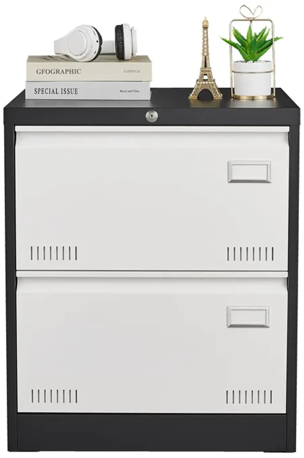 Filing Cabinet Lateral File Cabinet 3 Drawer, Locking Metal File Cabinets Three Drawer, Office Filing Cabinet With Lock Drawers For Home Office