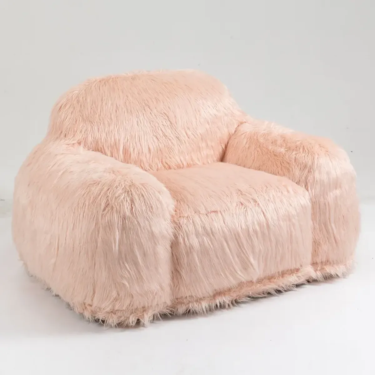 Bean Bag Chair Lazy Long Hair Sofa Bean Bag Chair Adult, Teen High Density Foam Filled Modern Focus Chair Comfortable Living Room, Bedroom Chair