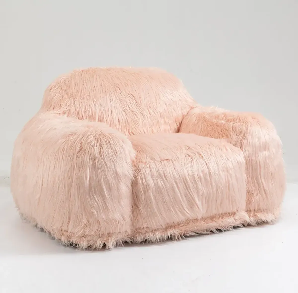 Bean Bag Chair Lazy Long Hair Sofa Bean Bag Chair Adult, Teen High Density Foam Filled Modern Focus Chair Comfortable Living Room, Bedroom Chair