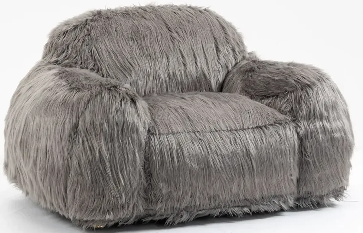 Bean Bag Chair Lazy Long Hair Sofa Bean Bag Chair Adult, Teen High Density Foam Filled Modern Focus Chair Comfortable Living Room, Bedroom Chair