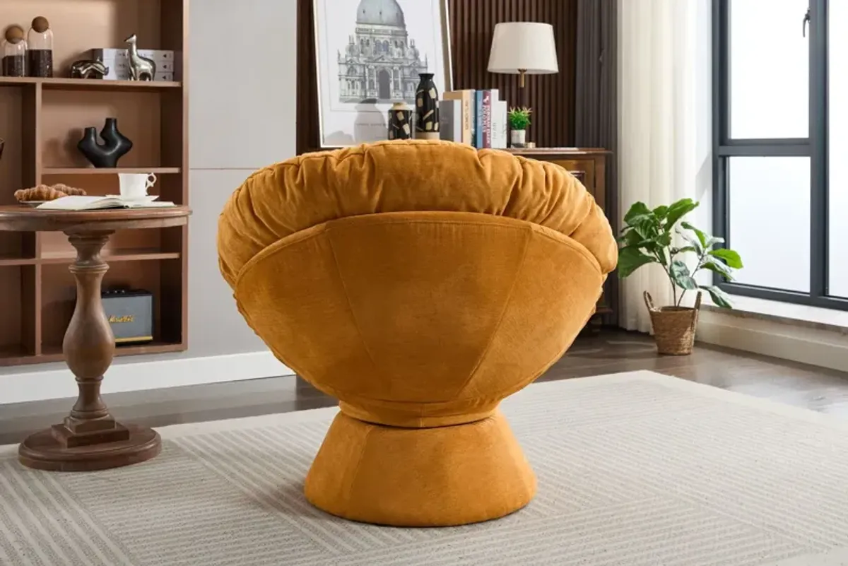 Oversized Swivel Accent Chair, 360 Swivel Barrel Chair, Papasan Chair For Living Room Bedroom