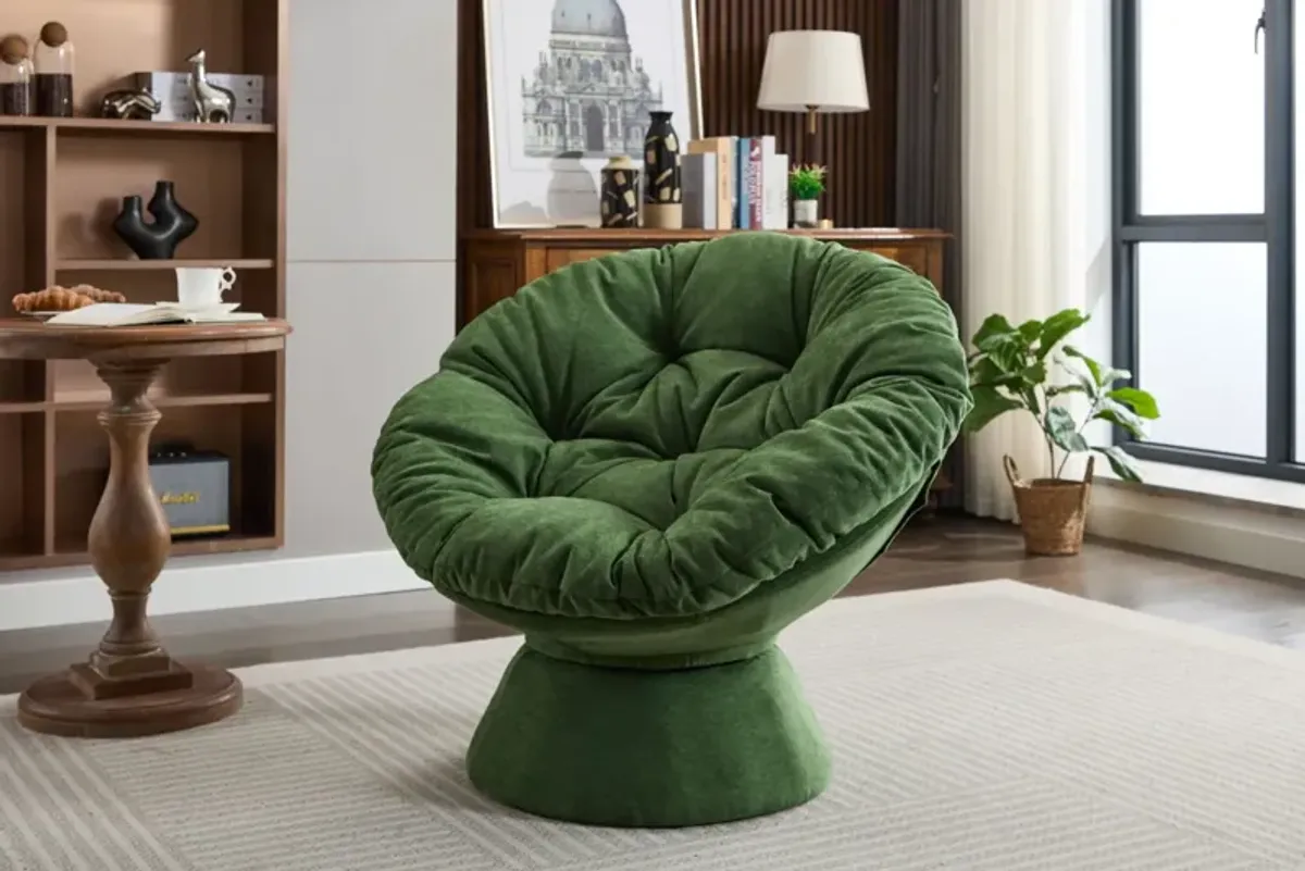 Oversized Swivel Accent Chair, 360 Swivel Barrel Chair, Papasan Chair For Living Room Bedroom