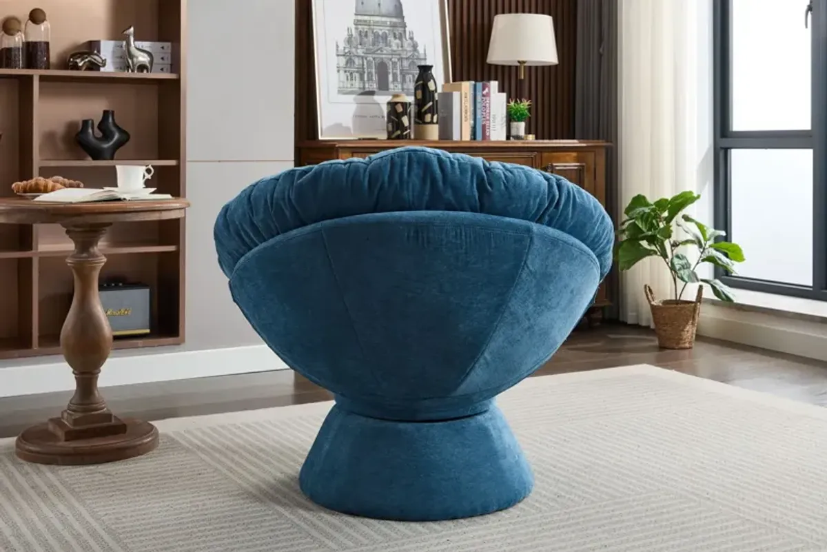 Oversized Swivel Accent Chair, 360 Swivel Barrel Chair, Papasan Chair For Living Room Bedroom