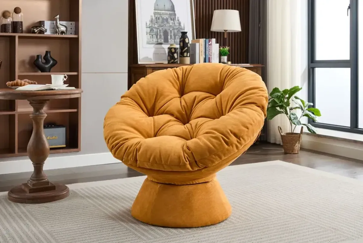 Oversized Swivel Accent Chair, 360 Swivel Barrel Chair, Papasan Chair For Living Room Bedroom