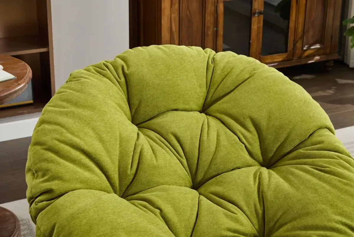 Oversized Swivel Accent Chair, 360 Swivel Barrel Chair, Papasan Chair For Living Room Bedroom