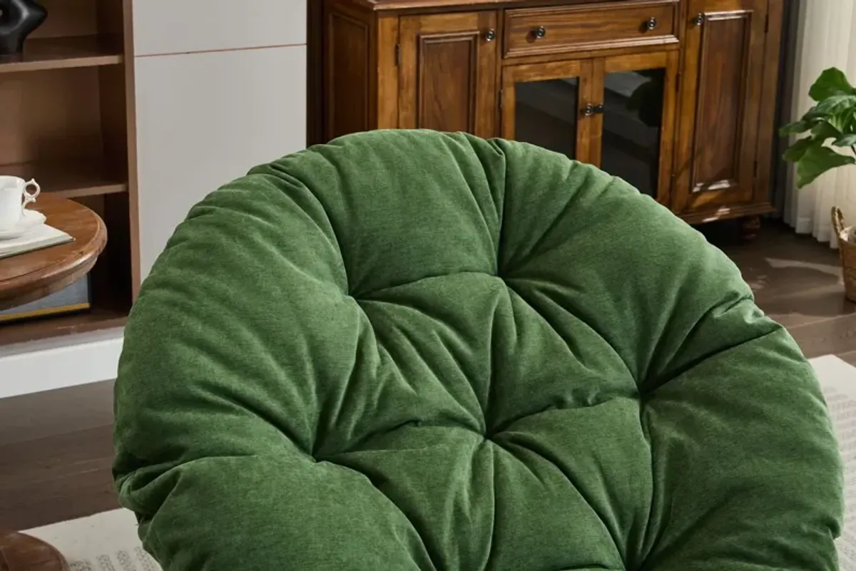 Oversized Swivel Accent Chair, 360 Swivel Barrel Chair, Papasan Chair For Living Room Bedroom