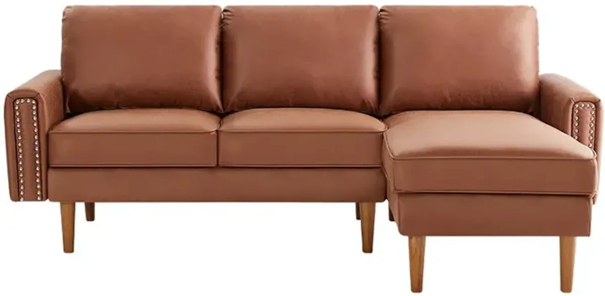 L-Shape Sofa Couch With Chais Mid-Century, Strong Leg And Design That Will Complement Any Living Space, Left Chaise