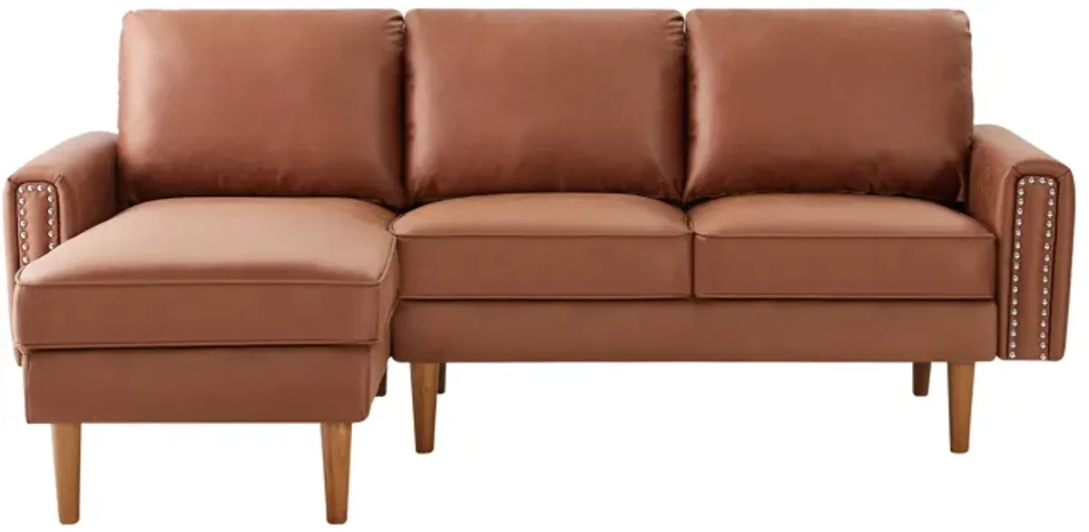 L-Shape Sofa Couch With Chais Mid-Century, Strong Leg And Design That Will Complement Any Living Space, Left Chaise